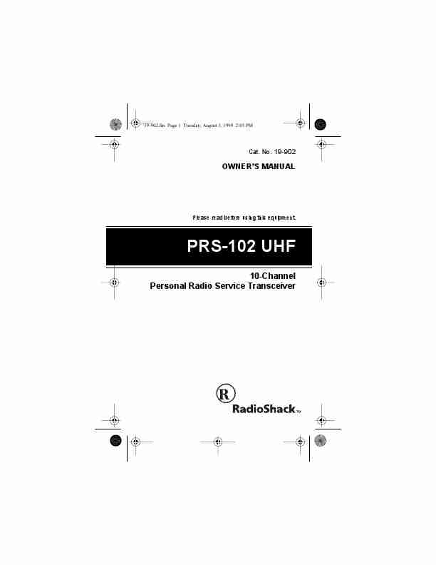 Radio Shack Portable Radio PRS-102 UHF-page_pdf